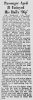 Krantenartikel reis Jan van Voorst naar Nieuw Zeeland in 1959