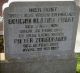 Grafsteen B K Swart en P Zorgdrager op begraafplaats Midsland