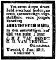 Overlijdensadvertentie A T M van Gendt