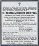 Overlijdensadvertentie A J Jorritsma