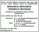Overlijdensadvertentie B G H Meuleman