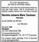 Overlijdensadvertentie H J M Teunissen Overlijdensadvertentie H J M Teunissen