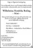 Overlijdensadvertentie W H Besling